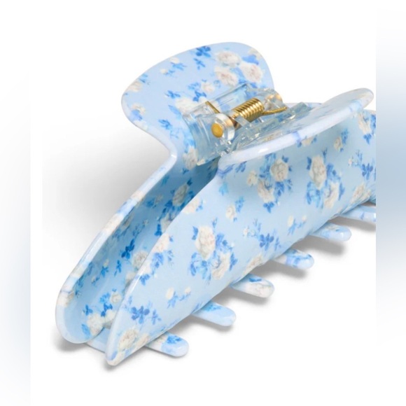 LoveShackFancy Accessories - LoveShackFancy x Goody Blue Floral Large Claw Clip Sold Out
